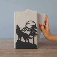 Тримач для Книг Glozis Wolf and Moon G-088 16 х 13 см