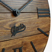 Дерев'яний Настінний Годинник 40см х 40см Glozis Nevada Mokko A-054