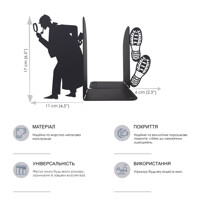 Тримачі для Книг Glozis Sherlock G-029 30 х 20 см
