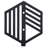 Гачок Настінний 10см х 9см Glozis Nod Black H-092