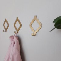 Гачок Настінний 12см х 9см Glozis Morocco Bronze H-088