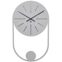 Годинник Настінний 50см х 30см Glozis Balance Grey B-041