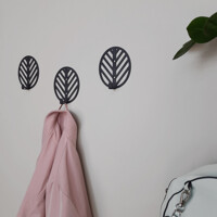 Гачок Настінний 10см х 9см Glozis Mod Black H-095