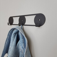 Гачки Настінні Вышалка 25см х 5см Glozis Orbis Black H-079