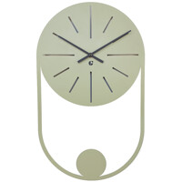 Годинник Настінний 50см х 30см Glozis Balance Olive B-040