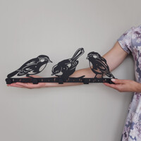 Вішалка Настінна 50см х 16см Glozis Birds H-066