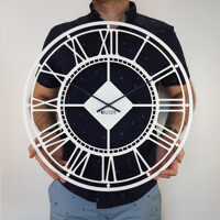 Годинник Настінний 50см х 50см Glozis London White B-027