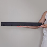 Вішалка Настінна 60см х 5см Glozis Urban Black 60 H-105