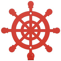 Гачок Настінний 12см х 12см Glozis Wheel H-035