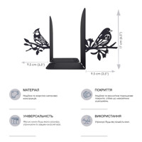 Тримачі для Книг Glozis Birds On Branch G-083 30 х 20 см