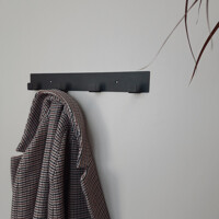 Вішалка Настінна 40см х 5см Glozis Urban Black 40 H-103