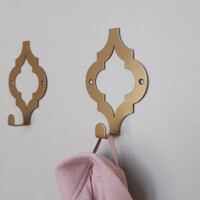 Гачок Настінний 12см х 9см Glozis Morocco Bronze H-088