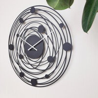 Годинник Настінний 50см х 50см Glozis Solar Black B-043