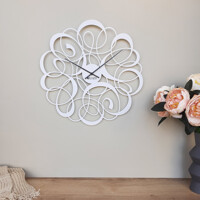 Годинник Настінний 50см х 50см Glozis Freya White B-036