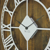 Великий Годинник Настінний 70см х 70см Glozis Oxford White B-032