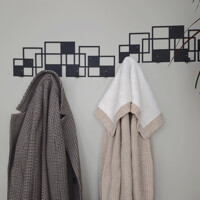 Вішалка Настінна 50см х 17см Glozis Bau Black H-074