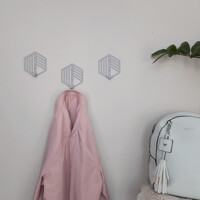 Гачок Настінний 10см х 9см Glozis Nod Grey H-094