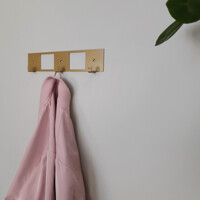 Гачки Настінні 25см х 5см Вышалка Glozis Kanto Bronze H-085