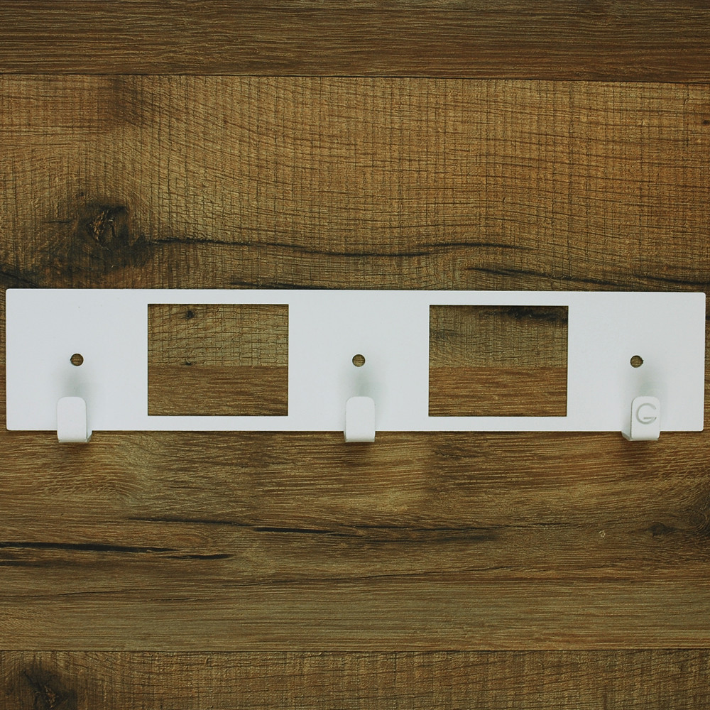 Гачки Настінні 25см х 5см Вышалка Glozis Kanto White H-084