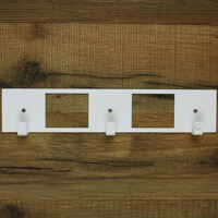 Гачки Настінні 25см х 5см Вышалка Glozis Kanto White H-084