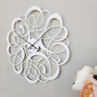 Годинник Настінний 50см х 50см Glozis Freya White B-036