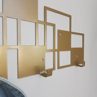 Вішалка Настінна 50см х 17см Glozis Bau Bronze H-075