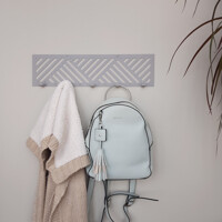 Вішалка Настінна 50см х 13см Glozis Nord Grey H-091