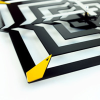 Годинник Настінний 50см х 45см Glozis ILLusion B-019