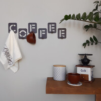 Вішалка Настінна 50см х 10см Glozis Coffee H-004