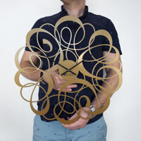 Годинник Настінний 50см х 50см Glozis Freya Bronze B-037