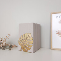 Тримач для Книг Glozis Monstera Leaf Bronze G-077 13 х 14 см