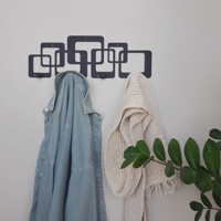 Вішалка Настінна 50см х 17см Glozis Quadro H-070