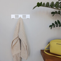 Гачки Настінні 25см х 5см Вышалка Glozis Kanto White H-084