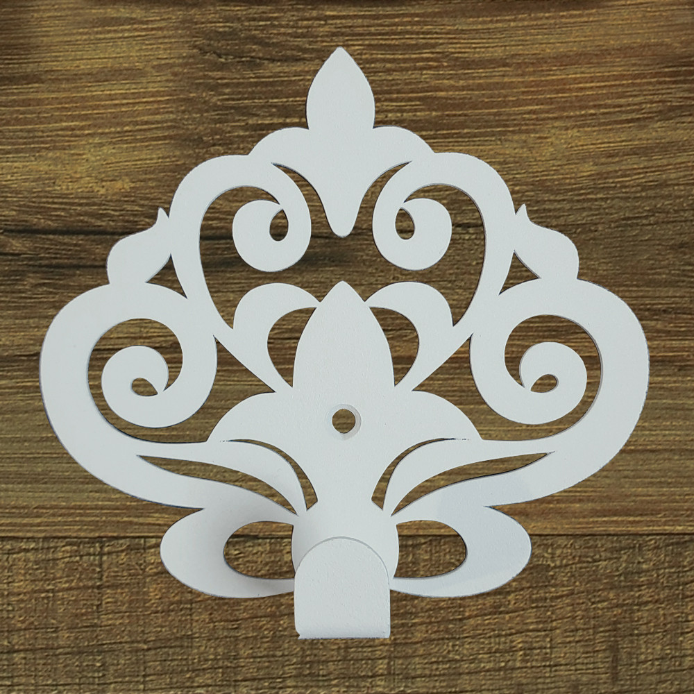 Гачок Настінний 11см х 10см Glozis Ajur White H-060