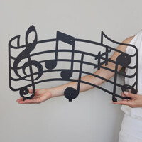 Вішалка Настінна 52см х 32см Glozis Melody H-049