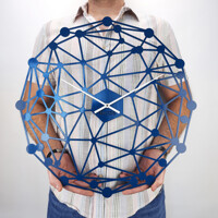 Годинник Настінний 50см х 50см Glozis Space B-007