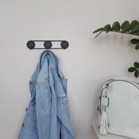 Гачки Настінні Вышалка 25см х 5см Glozis Orbis Black H-079