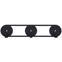 Гачки Настінні Вышалка 25см х 5см Glozis Orbis Black H-079