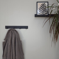 Вішалка Настінна 40см х 5см Glozis Urban Black 40 H-103