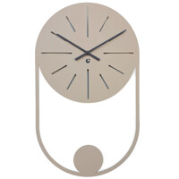 Годинник Настінний 50см х 30см Glozis Balance Beige B-039