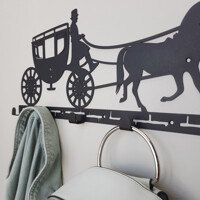 Вішалка Настінна 52см х 22см Glozis Carriage H-055