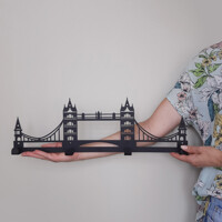 Вішалка Настінна 50см х 16см Glozis Tower Bridge H-069