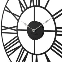 Великий Годинник Настінний 70см х 70см Glozis Cambridge Black B-033