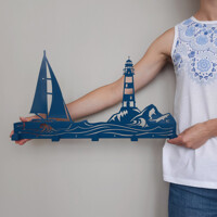 Вішалка Настінна 50см х 26см Glozis Sea H-065