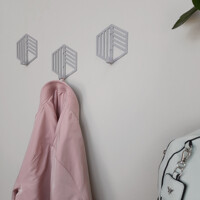 Гачок Настінний 10см х 9см Glozis Nod Grey H-094