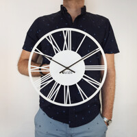 Годинник Настінний 35см х 35см Glozis Rome White B-023