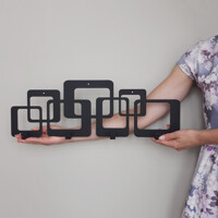 Вішалка Настінна 50см х 17см Glozis Quadro H-070