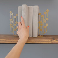 Тримачі для Книг Glozis Dots Bronze G-057 30 х 20 см
