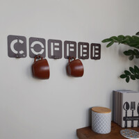 Вішалка Настінна 50см х 10см Glozis Coffee H-004