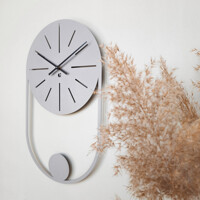 Годинник Настінний 50см х 30см Glozis Balance Grey B-041